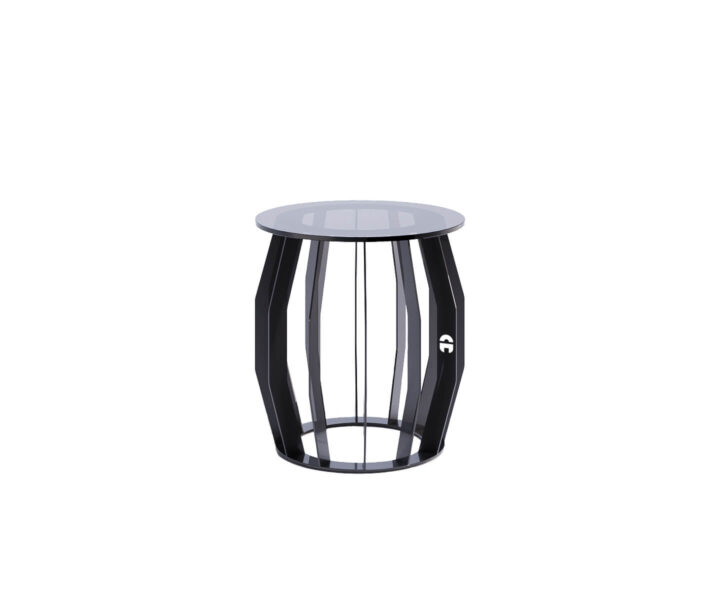 Linear Black Side Table