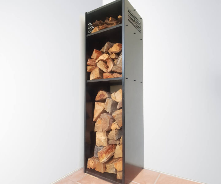 AVT Tall Steel Log Holder